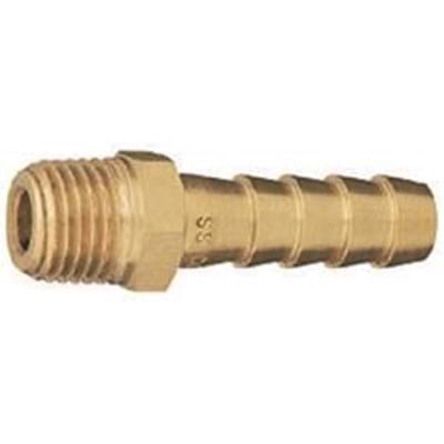 TEEJET BRASS HOSE SHANK 1/4" MPT X 1/4" HOSE BARB