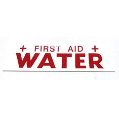 NH3 SAFETY DECAL - "FIRST AID WATER"