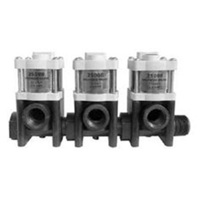 2500B SOLENOID SHUTOFF VALVE - BANK OF 3