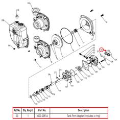 3320-0051A TANK PORT ADAPTER With ORING