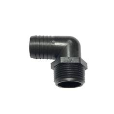 1/2" MPT X 1/4" HOSE BARB ELBOW - 90 POLY