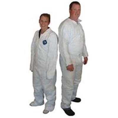 TYVEK WHITE COVERALLS - LARGE