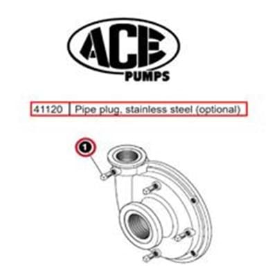 ACE PIPE PLUG 1/8" NPT SS 0