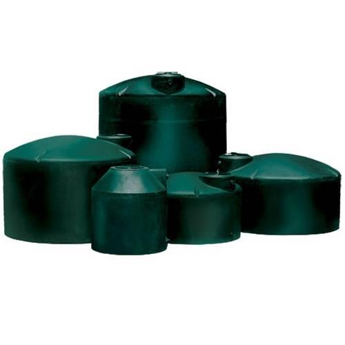 2500 GALLON 95" DIAMETER VERTICAL GREEN WATER STORAGE TANK