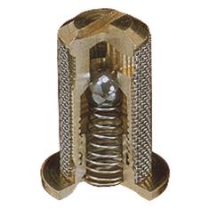 TEEJET BRASS TIP STRAINER 24 MESH W/ 5PSI CHECK VLV