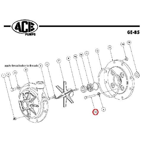 ACE CAP SCREW, 5/16"NF X 2-1/4" (BRIGGS)