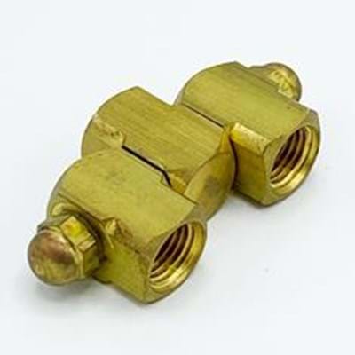 7450-1/4X1/4 SWIVEL CONNECTOR, BRASS
