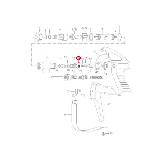 TEEJET STEM NUT FOR 43 SPRAY GUN