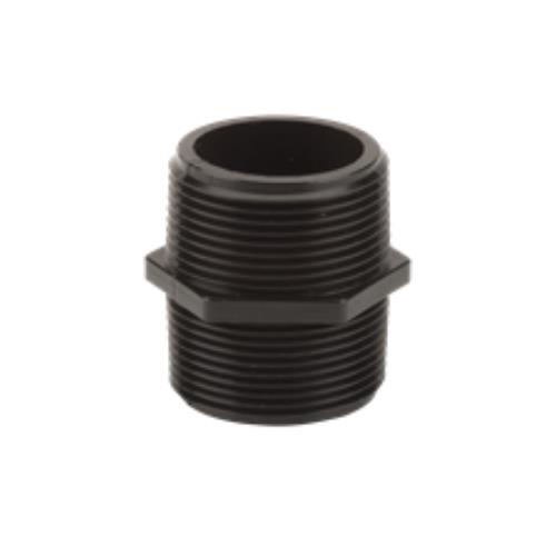 BANJO NIP125-SH 1 1/4" MPT X 1 1/4" MPT SHORT POLYPIPE NIPPLE