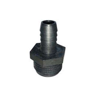 POLY STR HOSE FITTING 3/4"MGHT X 1/2"HB