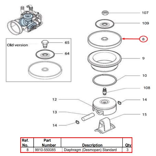 DESMOPAN DIAPHRAGM 9910-550085