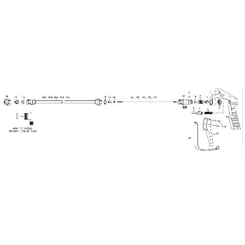 TEEJET SPRING SCREW FOR 23L GUNJET SPRAY GUN