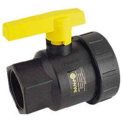 BANJO 2" SINGLE UNION POLY BALL VALVE