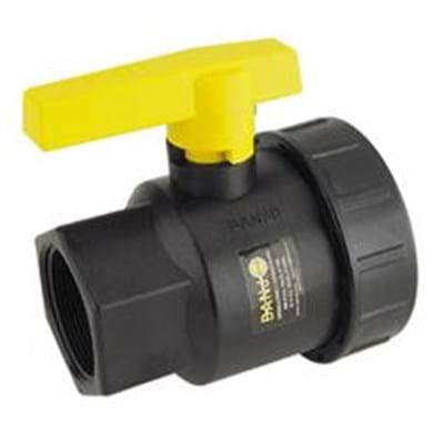 BANJO 1/2" SINGLE UNION POLY BALL VALVE