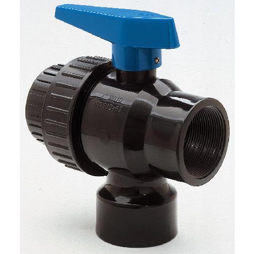 NORWESCO 2" 3-PORT UNION BALL VALVE