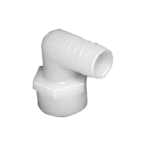 1/2" FNPT X 5/8" HB NYLON ELBOW HOSE FITTING