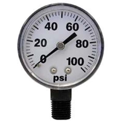 2" STANDARD PRESSURE GAUGE 0-100 PSI