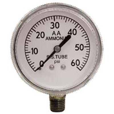 2 1/2" NH3 GAUGE 0-60 PSI