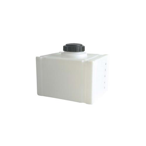 12 GALLON RECTANGLE TANK, WHITE W/ 5" LID & 3/4" FITTING