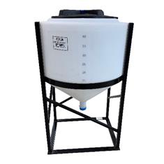 40 Gallon Full Drain Norwesco Inductor Tank and Stand Combo
