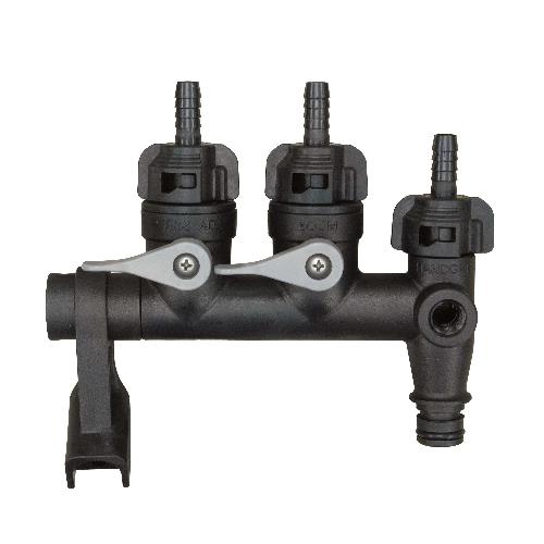 QUICK CONNECT MANIFOLD 3/8 HOSEBARBS BOOM CAPPED