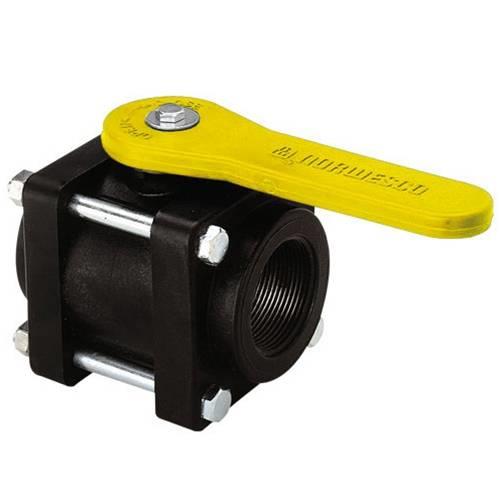 61118 1" FP BOLTED VALVE - YELLOW HANDLE 