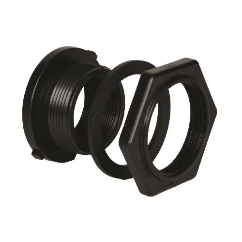2" STANDARD DUTY DOUBLE THREADED POLY TANK FITING
