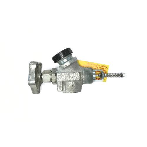 CONTINENTAL NH3 TANK VALVE 1-1/4" MPT X 45 DEGREE 1-3/4" ACME-M