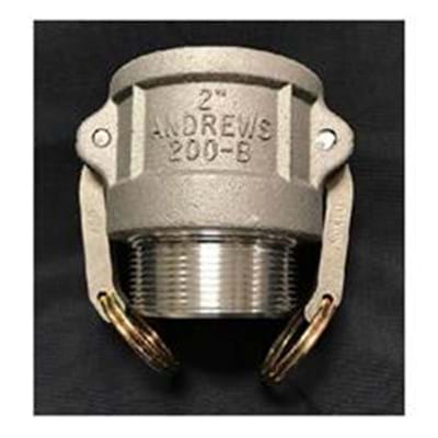 ALUM 2" F X MPT COUPLER W/SS CAM ARMS