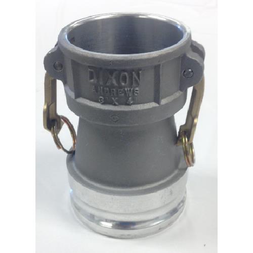 ALUMINUM 3" FEMALE CAM LOCK X 4" MALE CAMLOCK