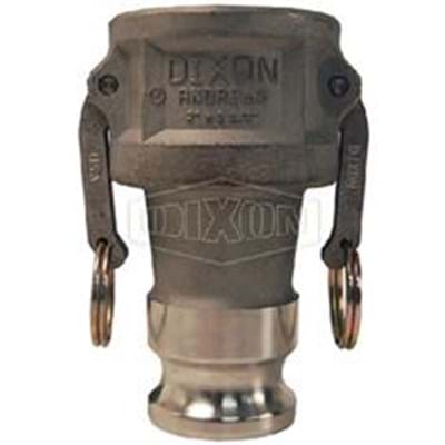 ALUMINUM 6" FEMALE CAM LOCK X 4" MALE CAMLOCK