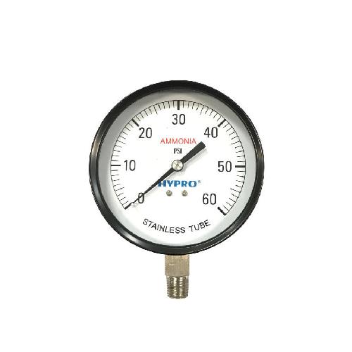 4" AMMONIA GAUGE 0-60 PSI 