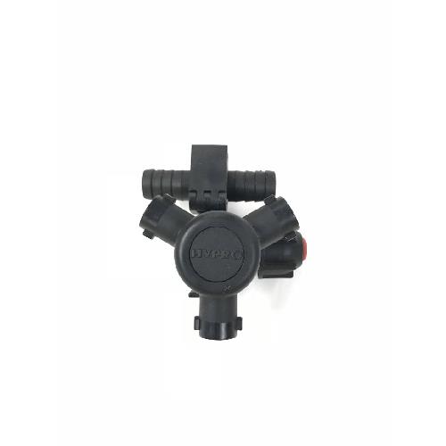 3-WAY W/ 3/4"DBL END HOSE BARB