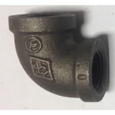 1/4" BLACK IRON ELBOW -90 0