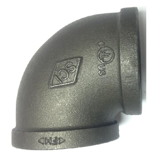 2" BLACK IRON ELBOW - 90 0
