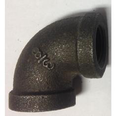 3/8" BLACK IRON ELBOW -90 0