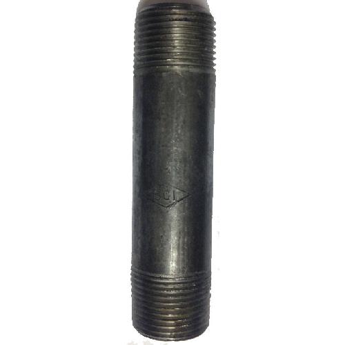 BLACK IRON 1/4" X 4" PIPE NIPPLE