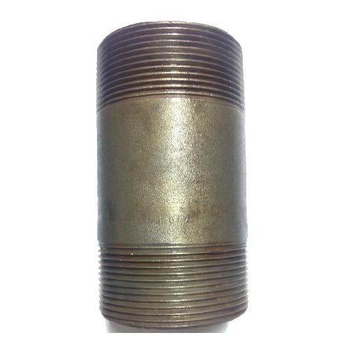 BLACK IRON 4" X 6" PIPE NIPPLE
