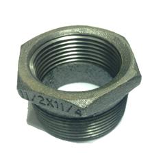 BLACK IRON 1 1/2"X 1 1/4" HEX REDUCER BUSHING