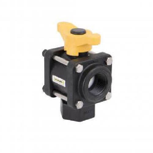 BANJO 1 1/4" 3-WAY BOTTOM LOAD POLY VALVE