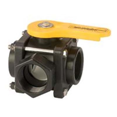 BANJO 2" 3-WAY SIDE LOAD POLY VALVE