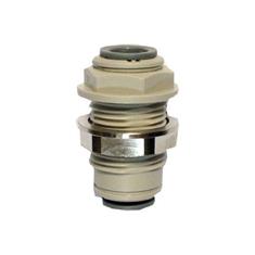 AUTO LOCK 3/8"OD X 1/4"OD BULKHEAD UNION CONNECTOR