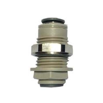 AUTO LOCK 3/8"OD X 3/8"OD BULKHEAD UNION CONNECTOR