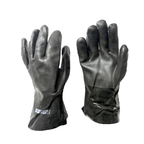 BLACK NH3 SAFETY GLOVE 12", KNIT LINED SIZE 10