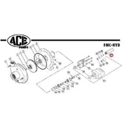 ACE FLOW LIMITING VALVE 206N, #8 SAE X 1/2" FPT
