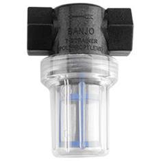 BANJO 1/2" MINI T CLEAR BOWL STRAINER - 80 MESH