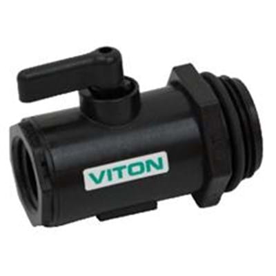 BANJO 1/2 X 1 POLY MICRO VALVE, 1/2" FPT X 1" MPT