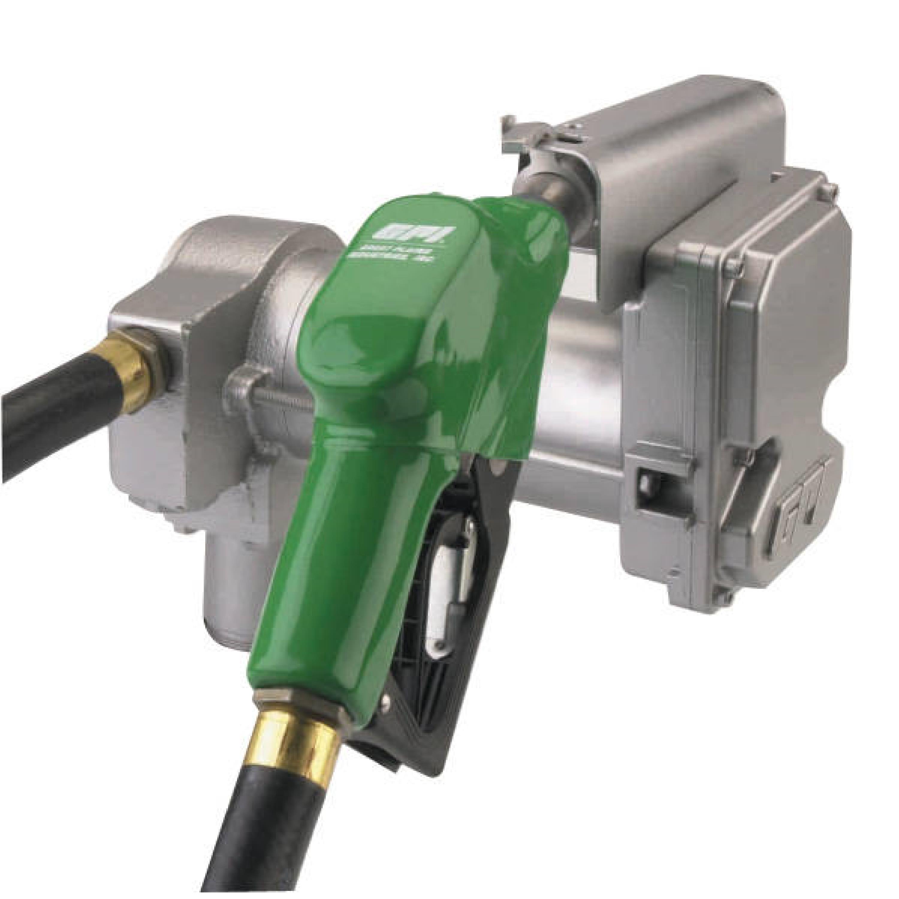 Great Plains Industries 12 volt 25 GPM Fuel Transfer Pump with Auto Nozzle  - 170000-03