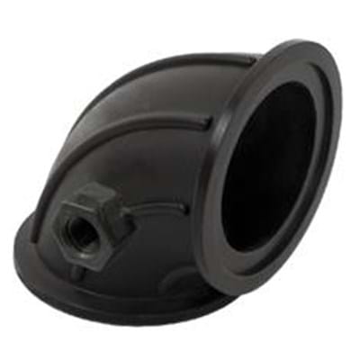 BANJO 3" FLANGE X FLANGE SWEEP 90 W/1/4" GAUGEPORT