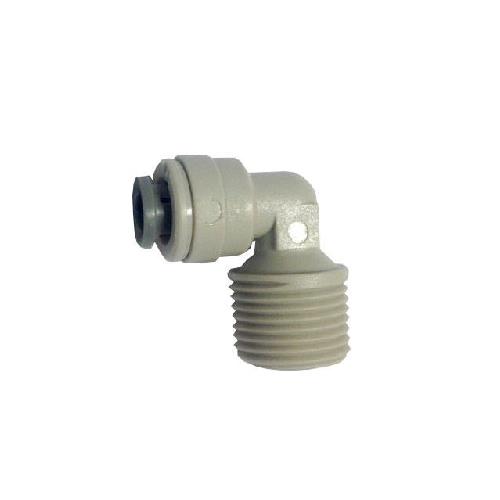 AUTO LOCK 1/4"-3/8" ELBOW  - 90, 1/4" OD X 3/8" MPT